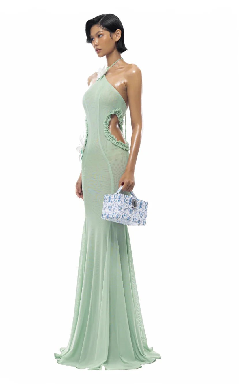 Huelleyrose Darya Dress - Green Huelleyrose