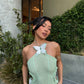 Huelleyrose Darya Dress - Green Huelleyrose