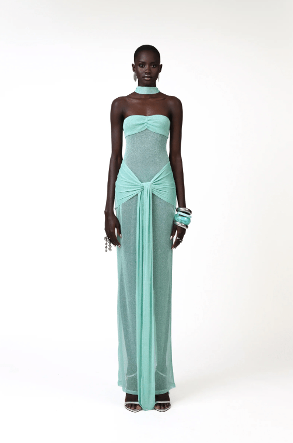 Khanum's Kesca Maxi Gown hire – mint