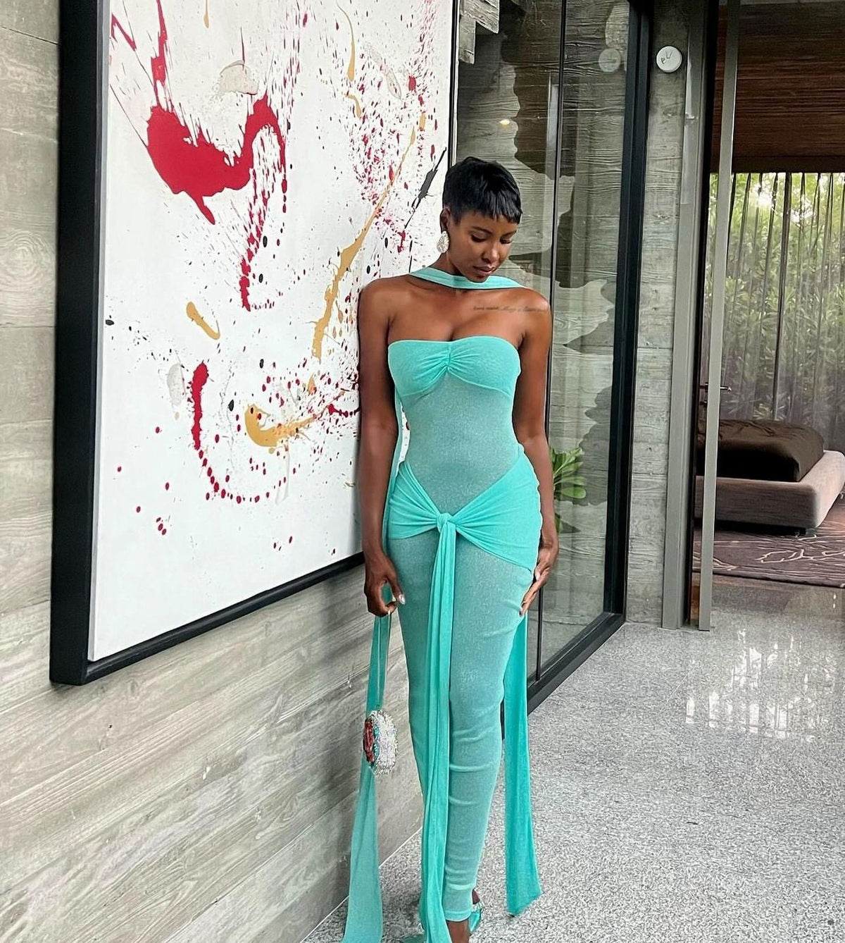 Khanum's Kesca Maxi Gown hire – mint