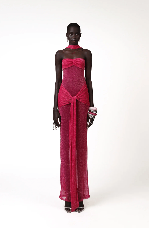 Khanum's Kesca Maxi Gown hire – pink