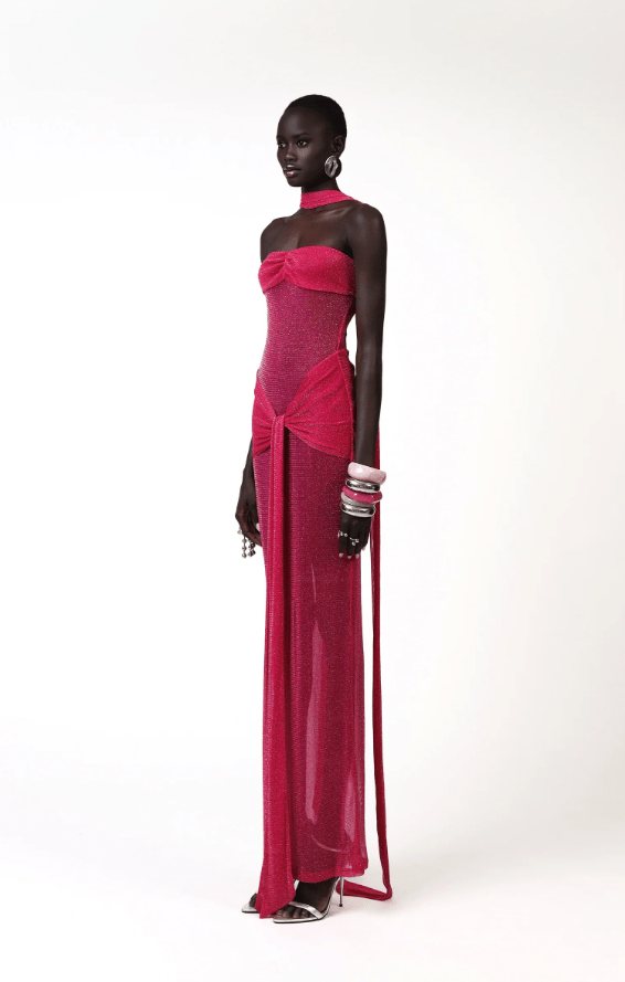 Khanum's Kesca Maxi Gown hire – pink