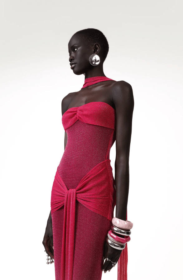 Khanum's Kesca Maxi Gown hire – pink