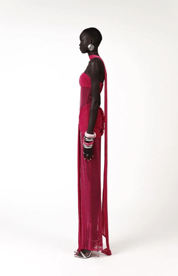 Khanum's Kesca Maxi Gown hire – pink