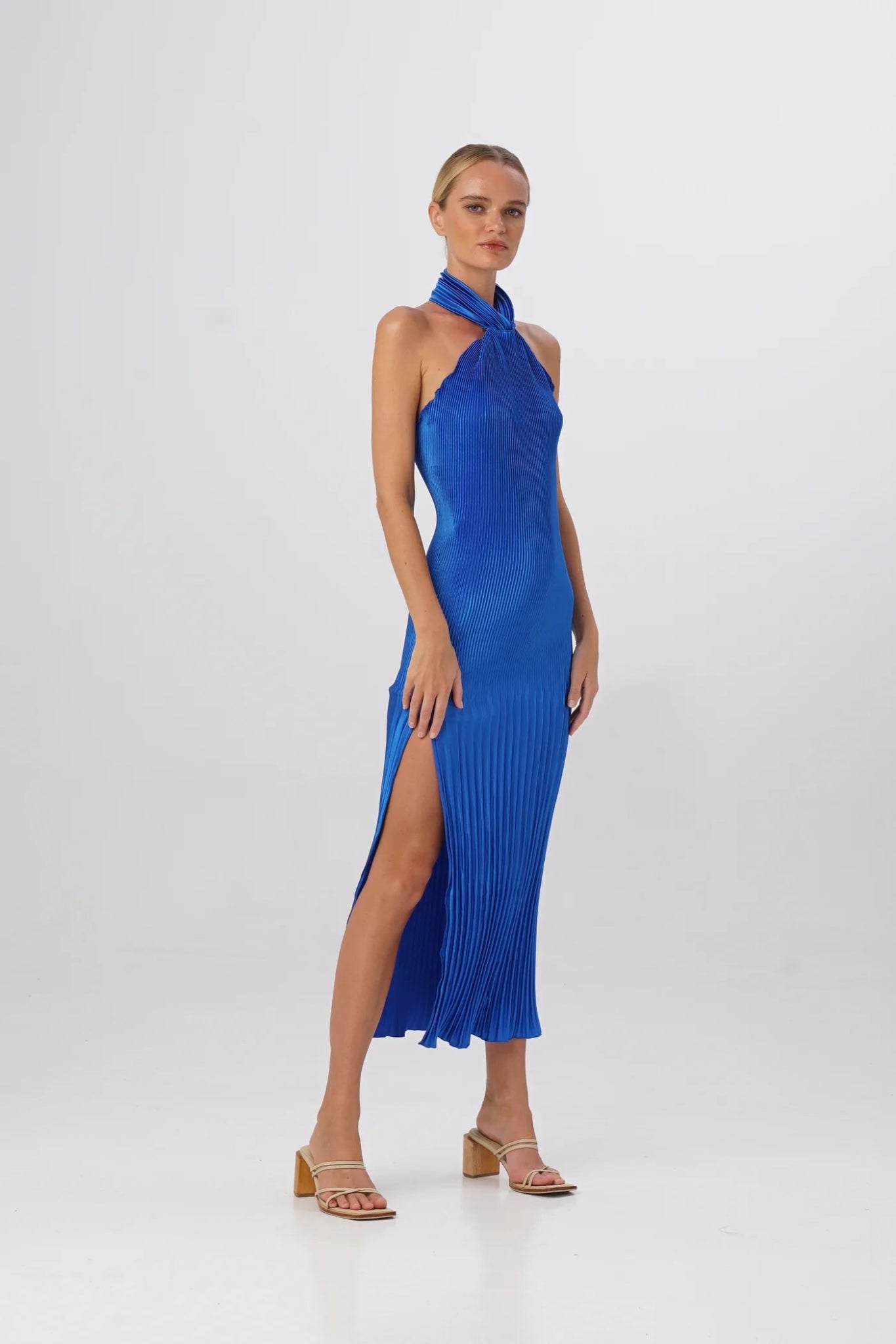 LIDEE Soiree Halter Gown - Royal Blue L'idee