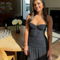 Manning Cartell Double Time Pleat Dress hire – black