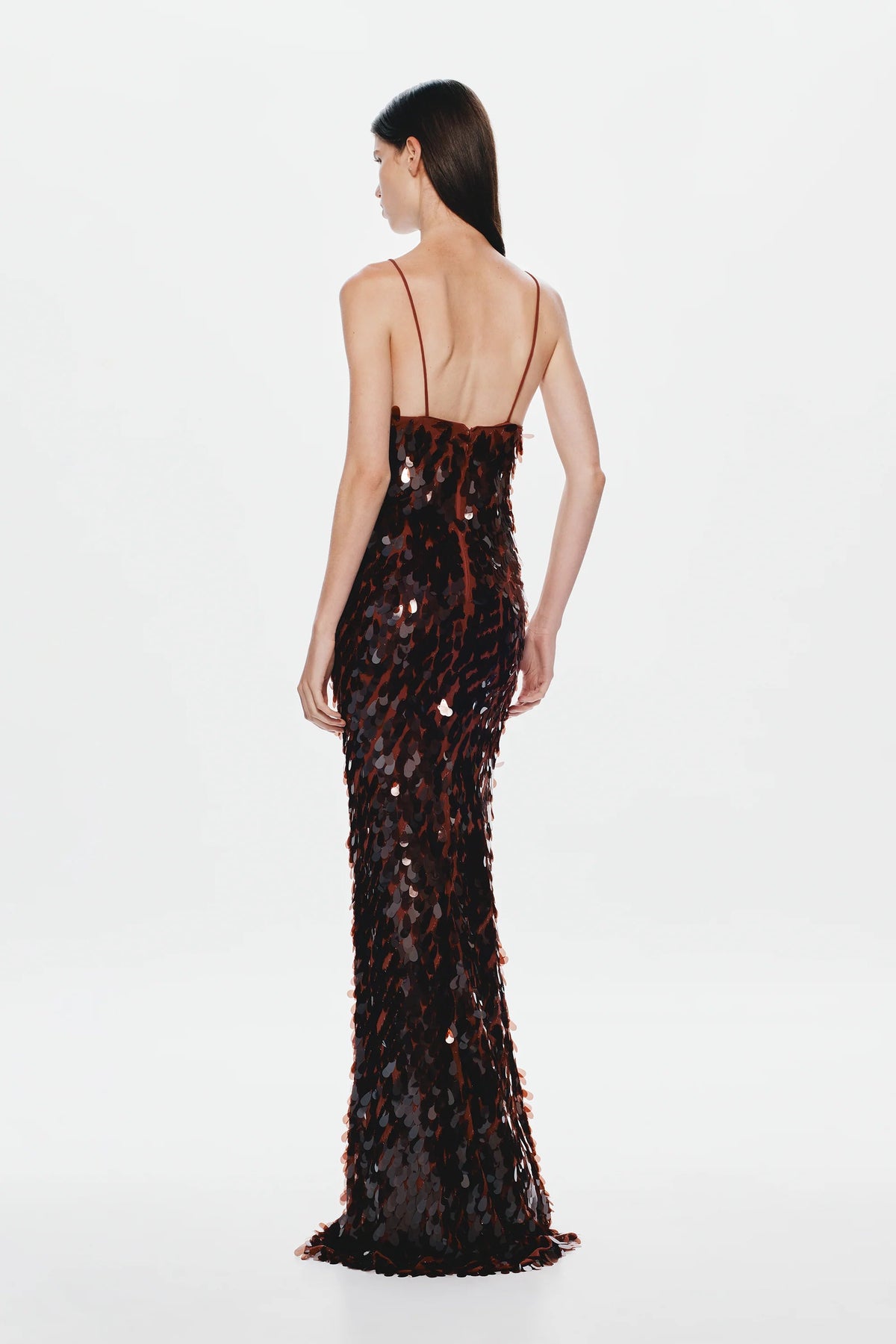 Misha Sapphire Sequin Maxi Dress - Fig Misha