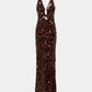 Misha Sapphire Sequin Maxi Dress - Fig Misha