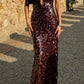 Misha Sapphire Sequin Maxi Dress hire – fig