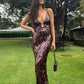 Misha Sapphire Sequin Maxi Dress hire – fig