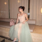 Montsand Mint Ombre Lace Midi Dress hire