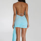 Natalie Rolt Anastasia Mini Dress hire – baby blue