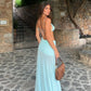 Natalie Rolt Dahlia Dress hire – baby blue
