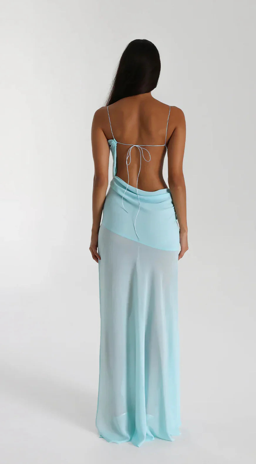 Natalie Rolt Dahlia Dress hire – baby blue