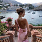 Natalie Rolt Fabienne Gown hire – blossom pink
