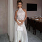 Ooh The Label Poppy Top and Wilhelmina Skirt Set hire – white