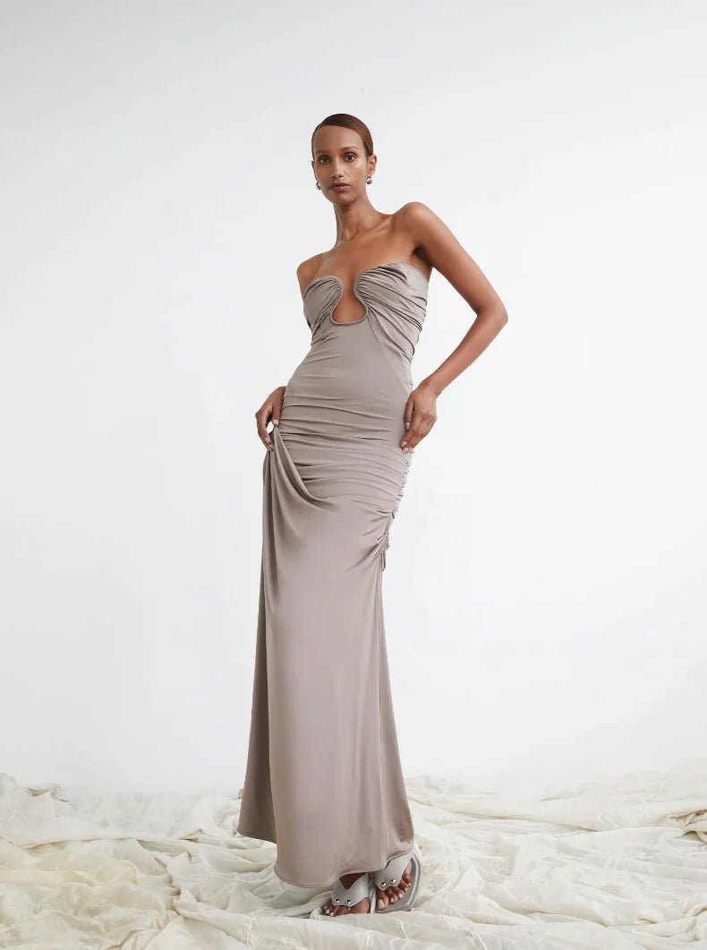 Paris Georgia Val Dress hire – concrete