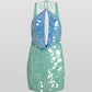 Rat & Boa Kiki Mini Dress hire – blue and green