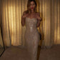 Rat & Boa Olympia Sequin Maxi Dress hire – ivory