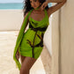 Rat & Boa Orisha Mini Dress hire – green