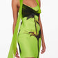 Rat & Boa Orisha Mini Dress hire – green