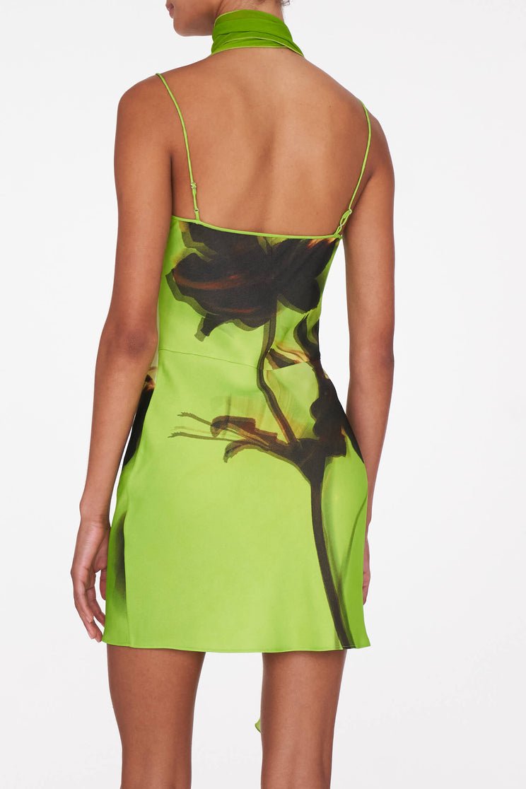 Rat & Boa Orisha Mini Dress hire – green