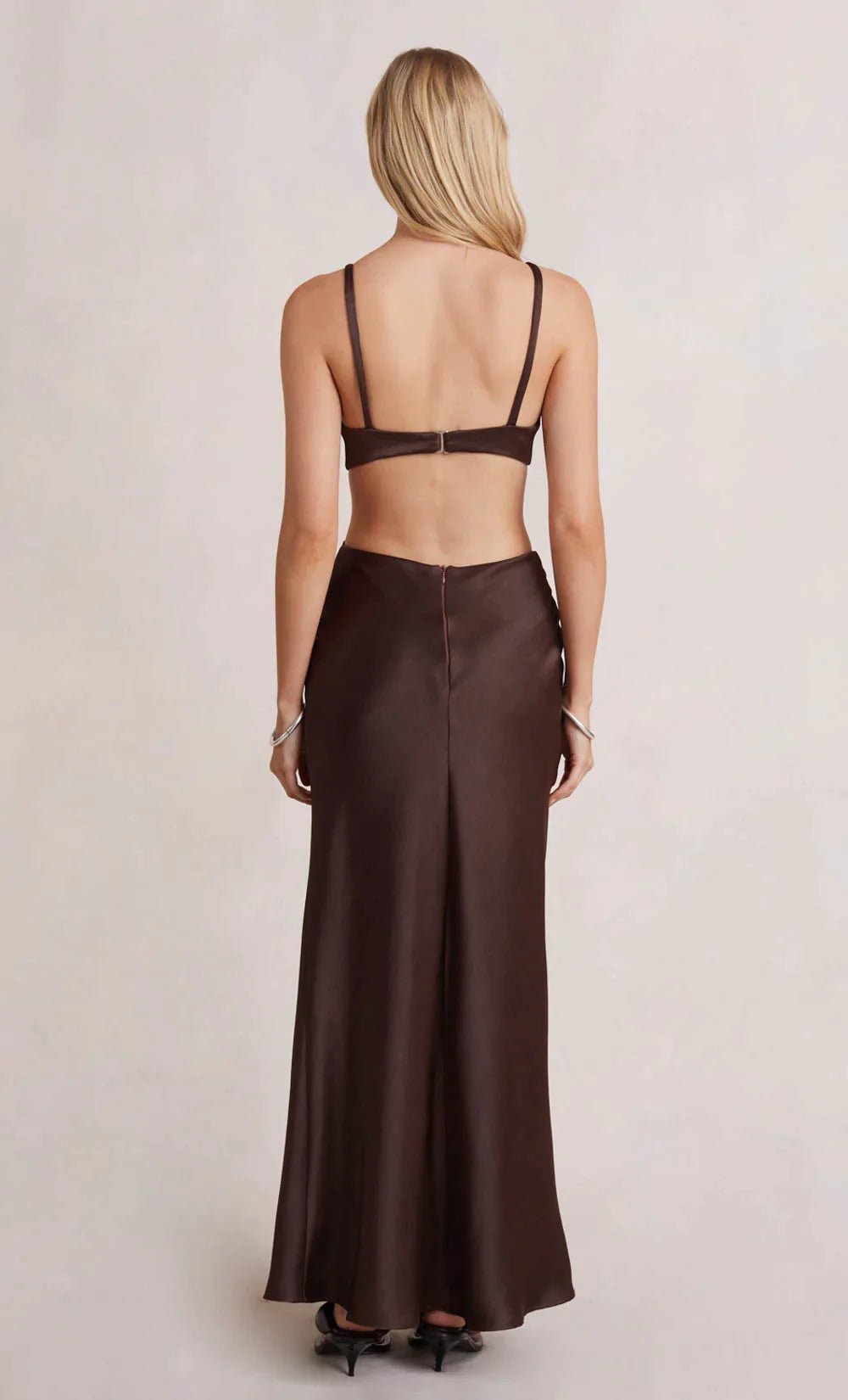 Selling - Bec + Bridge Felix V Maxi Dress Chocolate Bec + Bridge