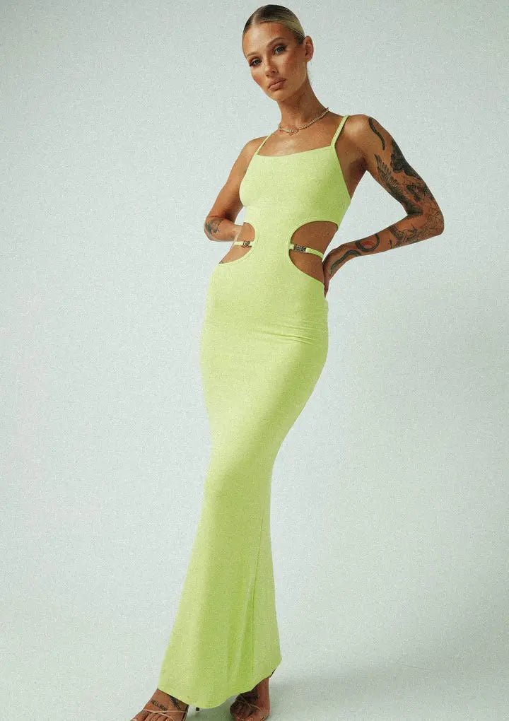Selling - Jagger and Stone Kendall Maxi Dress Lime Jagger & Stone