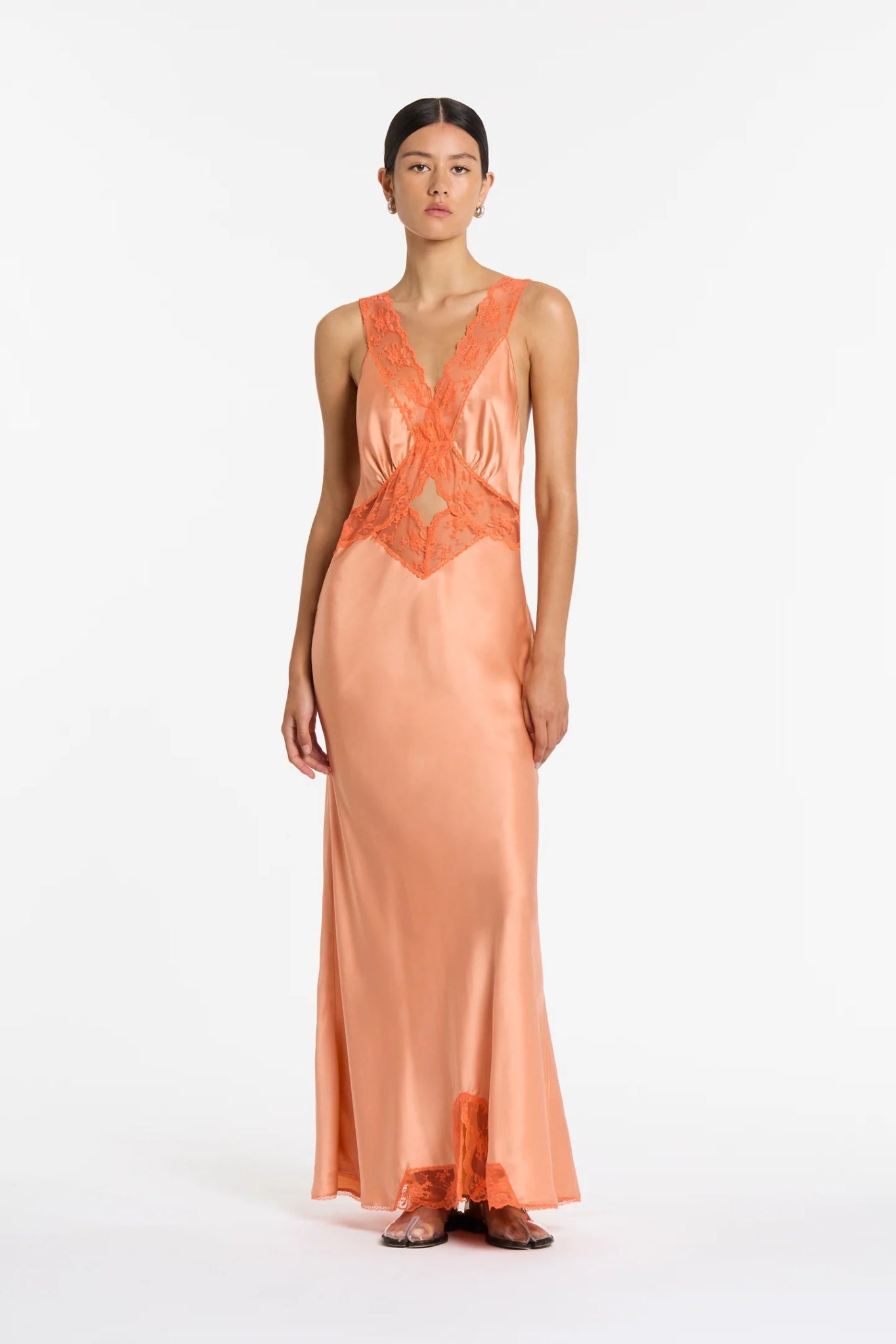 SIR THE LABEL Aries Cut Out Gown - Peach Sir The Label