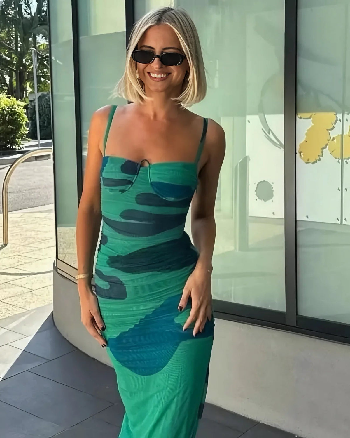 Sir The Label Frankie Gathered Midi Dress hire